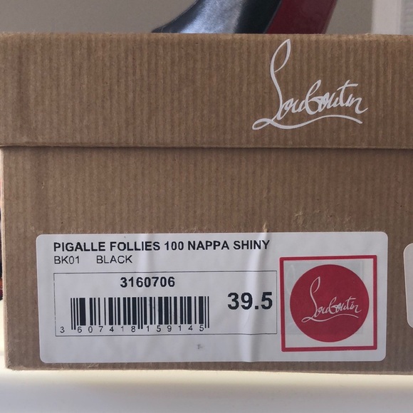 Christian Louboutin Pigalle Follies 100mm 39.5 - Picture 8 of 8